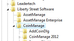 Windows Registry CoinManage Section