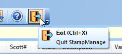 StampManage Exit Program